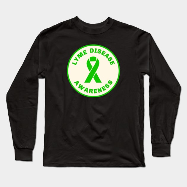 Lyme Disease - Disability Awareness Long Sleeve T-Shirt by Football from the Left